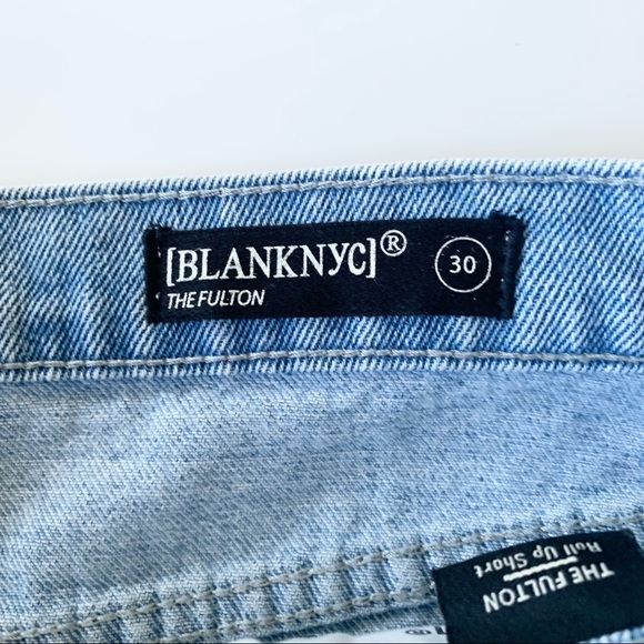 🌸New🌸 Anthropologie BlankNYC The Fulton Raw Hem Roll Up Shorts 30 NWT - Picture 4 of 13